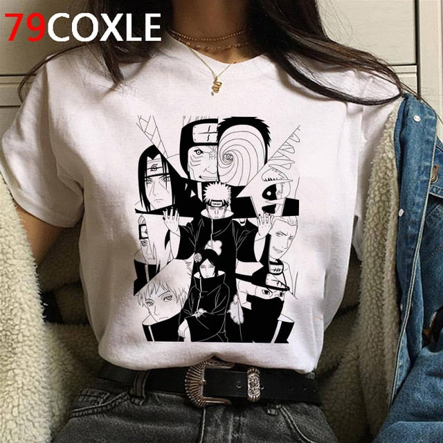 Naruto Summer Harajuku Cool Unisex Anime Funny Cartoon T-shirt